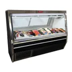 image of Howard-McCray SC-CFS34N-8-BE-LED 96" Flat Refrigerated Seafood Display Case, Black