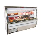 image of Howard-McCray SC-CFS35-8-S-LED 95" Flat Refrigerated Seafood Display Case, Stainless