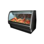 image of Howard-McCray SC-CMS40E-4C-S-LED 52" Single Duty Curved Refrigerated Meat Display Case