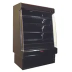 image of Howard-McCray SC-OD35E-3S-B-LED 39'' Vertical Dairy Open Merchandiser in Black, Self-Contained