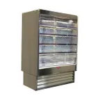 image of Howard-McCray SC-OD35E-5-SL-S 63" Multi-Purpose Open Merchandiser, Stainless Steel, Self-Contained