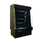 image of Howard-McCray SC-OM35E-3S-B-LED 39'' Vertical Packaged Meats Open Merhandiser in Black, Self-Contained