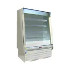image of Howard-McCray SC-OM35E-4S-S-LED 51'' Vertical Packaged Meats Open Merhandiser, Stainless Steel, Self-Contained