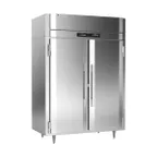 image of Victory HRS-2D-S1-EW-HC 34"-35" Dual-Temp Cabinet, 48 Cu Ft, 2-Door Solid Stainless Steel