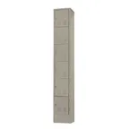 image of Hubert 14491 6-Tier Storage Locker w/ Louvered Vents - 12" X 18" X 72"H