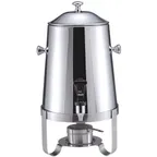 image of Hubert 19029 Coffee Chafer Urn, 2‑1/3 gal Steel 13‑3/8" x 10‑7/16" x 22" Built‑In Canned Heat Holder