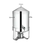 image of Hubert 21105 Coffee Chafer Urn, 100-Cup 13-1/2" x 10-1/4" x 21-1/2", Stainless Steel, Canned Heat