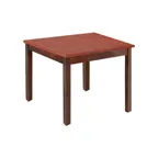 image of Hubert 23104 Rectangular Nesting Table, 32" x 26" x 28"H, Formica Laminate Plywood Top, Poplar Wood Frame, Two Tone Mahogany/Cherry