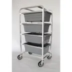 image of Hubert 29767 53"H Aluminum Lug Dolly / Rack w/ 4 Lug Capacity