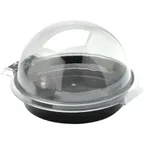 image of Hubert 31328 Sampling Kit, 12" Dia. X 9"H, Round, Black Tray