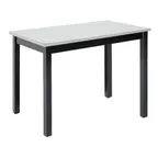image of Hubert 36158 Rectangular Nesting Table, 40" x 20" x 28"H, Formica Laminate Top, Ebony Poplar Frame