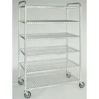 image of Hubert 38430 Mobile Cooling & Drying Rack with 6-Tier and 800 lb. Capacity, Aluminum