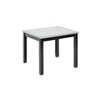 image of Hubert 57289 Rectangular Nesting Table, 24" x 20", Ebony/Poplar, Formica Laminate Top