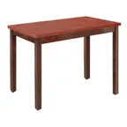 image of Hubert 57299 Rectangular Nesting Table, 40" x 20", Formica Laminate Plywood Top, Poplar Wood Frame, Mahogany/Cherry