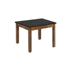 image of Hubert 58345 Rectangular Nesting Table, 24" x 20", Formica Laminate Plywood Top, Poplar Wood Frame, Oak/Black Two-Tone