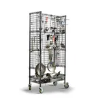 image of Hubert 61384 36" x 18" x 72" Rectangular Kitchen Drying Rack Cart with 800 lb. Capacity
