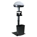 image of Hubert 64650 Sampling Center, Floor Stand, 16" X 43"H Overall, ABS Plastic/Metal, Black