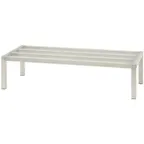 image of Hubert 73769 NSF 1500 lb. Rectangular Aluminum Dunnage Rack - 48" x 20" x 12"H