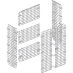 image of Hubert 74577 Flint Steel Mobile Security Enclosure Kit Only - 36"L x 18"W x 63"H