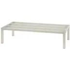 image of Hubert 75055 NSF 1500 lb. Rectangular Aluminum Dunnage Rack - 48" x 24" x 12"H