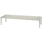 image of Hubert 83653 NSF 1500 lb. Rectangular Aluminum Dunnage Rack - 60" x 20" x 12"H