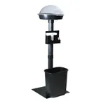 image of Hubert 85391 Sampling Center, Floor Stand, 14" X 43"H Overall, ABS Plastic/Metal, Black