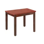 image of Hubert 89036 Rectangular Nesting Table, 32" x 16" x 24"H, Formica Laminate Plywood Top, Poplar Wood Frame, Two Tone Mahogany/Cherry