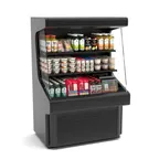 image of Hussmann GSVM4060A-QS 40" Self-Serve Vertical Open Air Merchandiser in Black