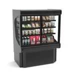 image of Hussmann MD4060DA-QS 41" 2‑Section Glass Door Merchandiser Black 6×18" Shelves R290 1/4 HP 115 V