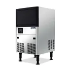 image of Coldline ICE80 Ice Maker, 80 lb/24 hr Full Cube, 33 lb Bin, Black/Steel, AirCooled, 350 W 110 V