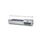 image of Infrico USA ICT-VIP1330GLASS 52" Ingredient Display Case, 4 Pan Capacity