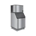 image of Manitowoc IDT0750A/D570 Air Cooled Full Cube 680 lb Ice Machine with Bin, 532 lb Storage