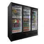 image of Imbera USA G372 78" 3-Section Merchandiser Refrigerator with Swing Glass Door, 66.3 cu. ft.