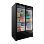 image of Imbera USA VRD37 HC BW SD 47" 2-Section Merchandiser Refrigerator w/ Glass Door, 37 cu. ft.
