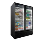 image of Imbera USA VRD43 HC BW SD 54" 2- Section Merchandiser Refrigerator w/ Glass Door, 41.7 cu. ft.
