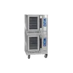 image of Imperial HSICVE-2 Double Deck Half Size Electric Convection Oven with Manual Controls