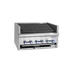image of Imperial IAB-48 48" Countertop Gas Radiant Steakhouse Charbroiler w/ (8) Burners, 160.000 BTU