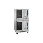 image of Imperial PCVE-2 Full Size Double Decks Electric Convection Oven w/ Standard Depth, Manual Controls
