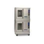 image of Imperial PCVG-2 Double Deck Gas Convection Oven w/ Standard Depth, Manual Controls, Turbo Flow System, 140.000 BTU