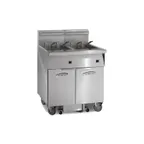 image of Imperial IFSSP650EC Floor Model Electric Fryer, Computer Controls and Built-In Filter, (6) 50 lbs Fryers