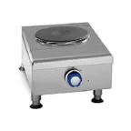 image of Imperial IHPA-1-12-E 12" Electric Countertop Hotplate w/ (1) Solid Burner, Infinite Controls, 2.0 kW