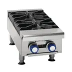 image of Imperial IHPA-2-12 12" Countertop Gas Hotplate with (2) Burners, Manual Controls, 64.000 BTU