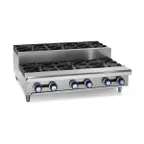 image of Imperial IHPA-2-12SU 12" Countertop Step-Up Gas Hotplate with (2) Burners, 64.000 BTU