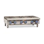 image of Imperial IHPA-6-36 36" Countertop Gas Hotplate with (6) Burners, Manual Controls, 192.000 BTU