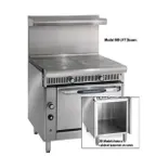 image of Imperial IHR-2FT-XB 36" Gas Heavy Duty Range w/ (2) French Tops, (1) Open Cabinet Base, 70.000 BTU