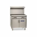 image of Imperial IHR-4-XB 36" Gas Heavy Duty Range w/ (4) Open Burners, (1) Cabinet Base, 140.000 BTU
