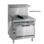 image of Imperial IHR-G18-1HT 36" Gas Heavy Duty Range w/ (1) 18" Griddle, (1) 18" Hot Top, (1) Standard Oven, 120.000 BTU 