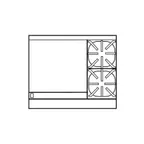 image of Imperial IHR-GT24-2-M 36" Gas Heavy Duty Range w/ (2) Open Burners, 24" Griddle w/ Thermostatic Controls, Modular, 140.000 BTU