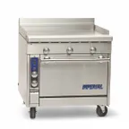 image of Imperial IHR-GT36-C 36" Gas Heavy Duty Range, 36" Full Girddle w/ Thermostatic Controls, (1) Convection Oven,125.000 BTU