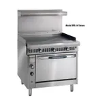image of Imperial IHR-GT36 36" Gas Heavy Duty Range, 36" Full Girddle w/ Thermostatic Controls, (1) Standard Oven,130.000 BTU
